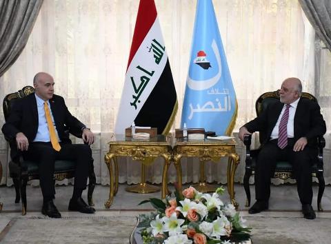 Dr. Haider Al-Abadi receives the Turkish Ambassador to Baghdad, Mr. Ali Reza Konay