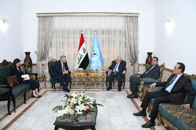 Dr. Al-Abadi receives separately the British Ambassador and the European Union Ambassador to Baghdad